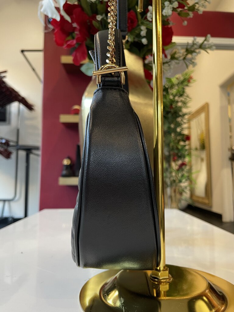 Versace Black Leather Top Handle Bag