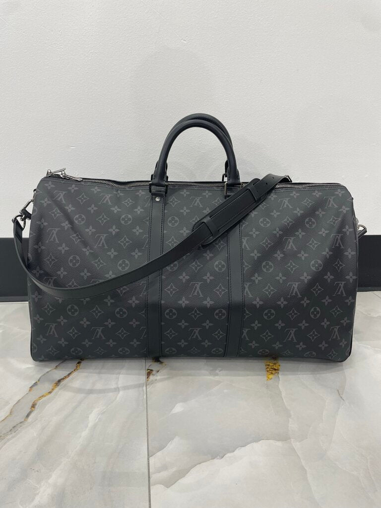 Louis Vuitton Eclipse Canvas / Monogram Keepall 50 *orig retail $2860*