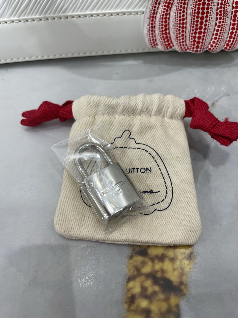 Louis Vuitton x YK White/Red Epi Alma BB