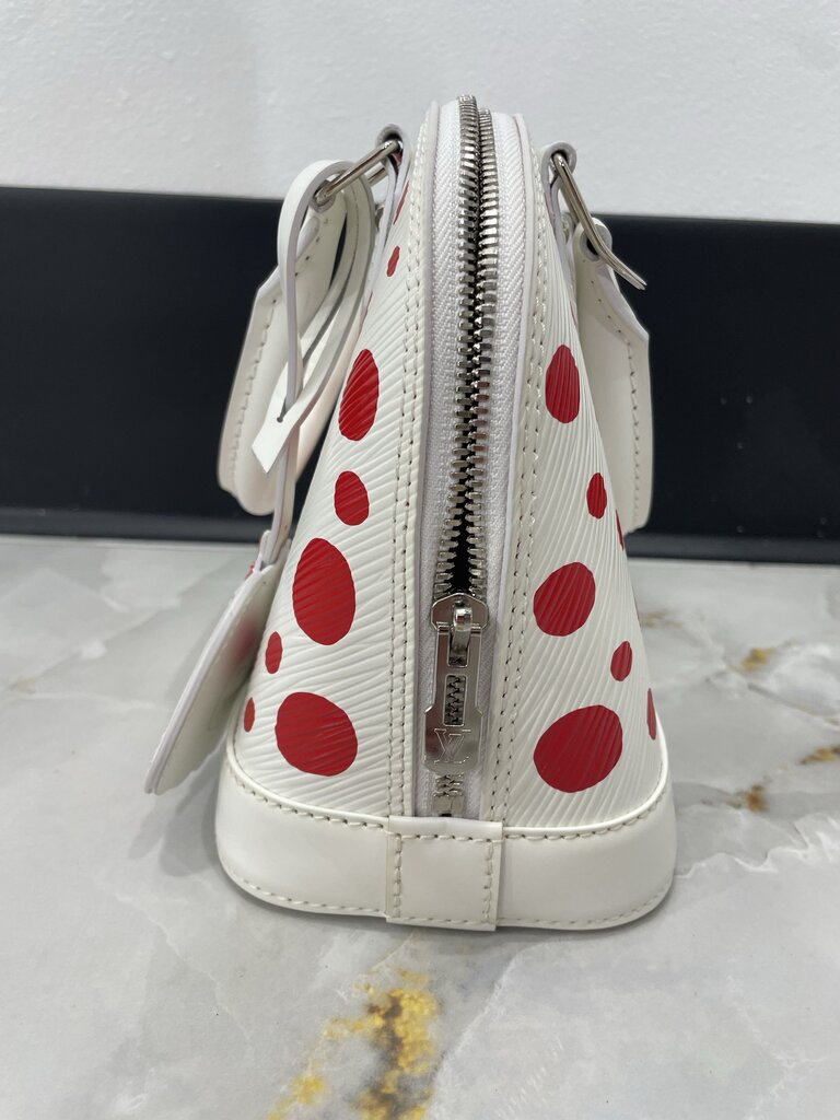 Louis Vuitton x YK White/Red Epi Alma BB