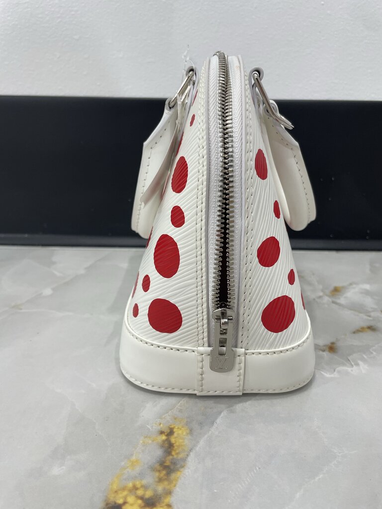 Louis Vuitton x YK White/Red Epi Alma BB