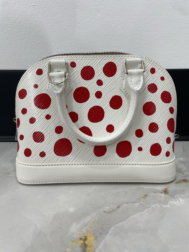 Louis Vuitton x YK White/Red Epi Alma BB