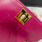 Chanel Pink Lambskin Leather 24k Gold Hardware Mini Crossbody
