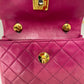 Chanel Pink Lambskin Leather 24k Gold Hardware Mini Crossbody