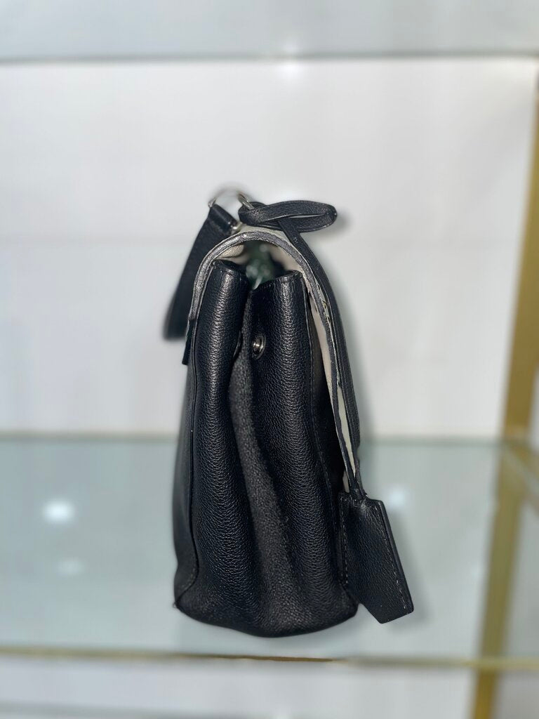 Louis Vuitton Cream, Black Calfskin Mechanical Flowers Lockme Handbag