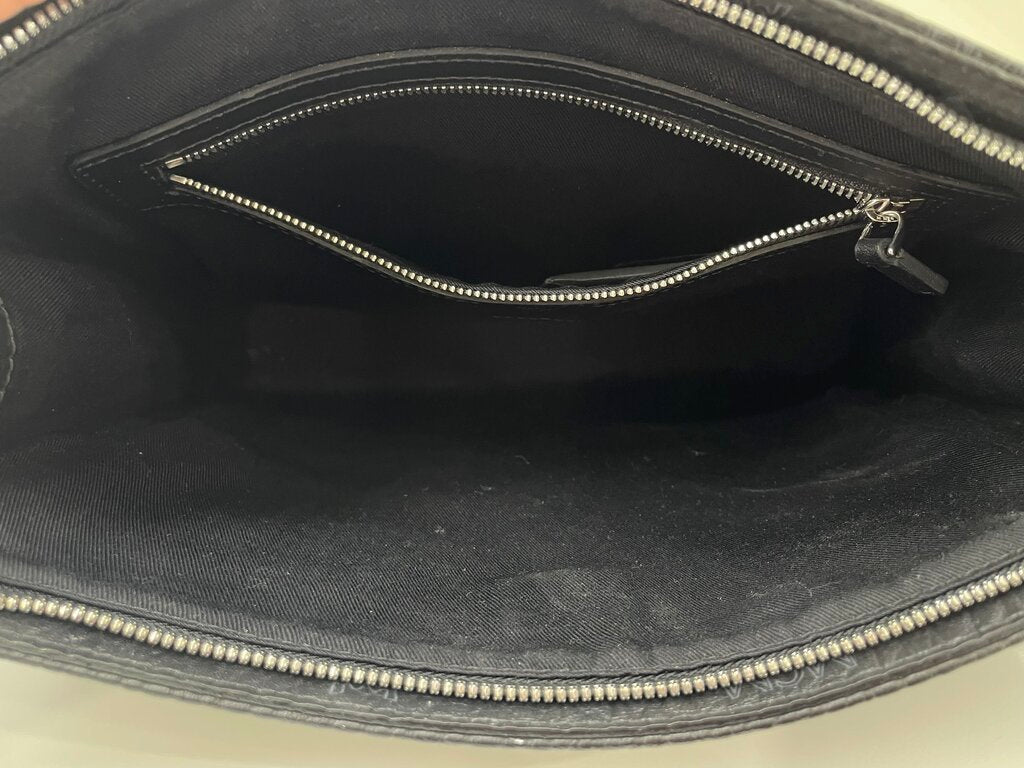 MCM Visetos Leather Monogram Clutch