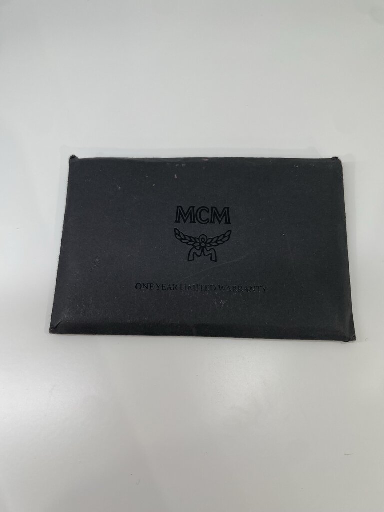MCM Visetos Leather Monogram Clutch