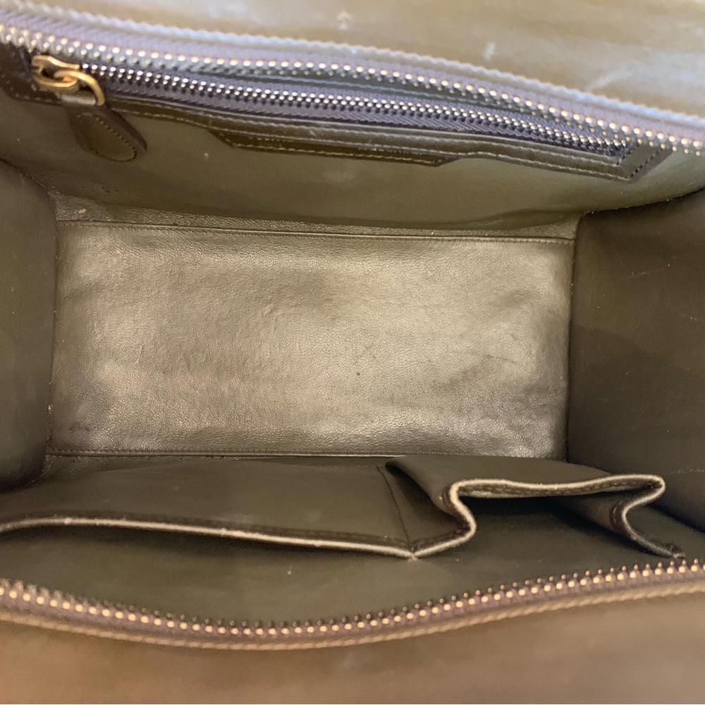 Celine Brown Tri Color Luggage Handbag