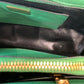 Prada Green Saffiano Cuir Leather Studded Satchel