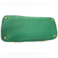 Prada Green Saffiano Cuir Leather Studded Satchel