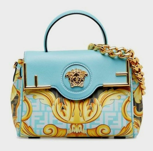Fendi X Versace Light Blue Handbag