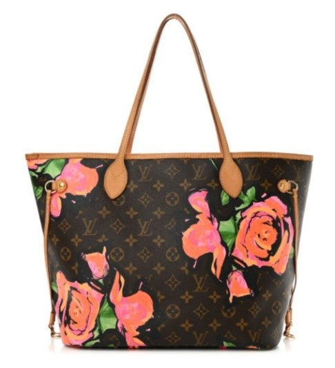 Louis Vuitton x Stephen Sprouse 2008 Neverfull Monogram Rose Tote