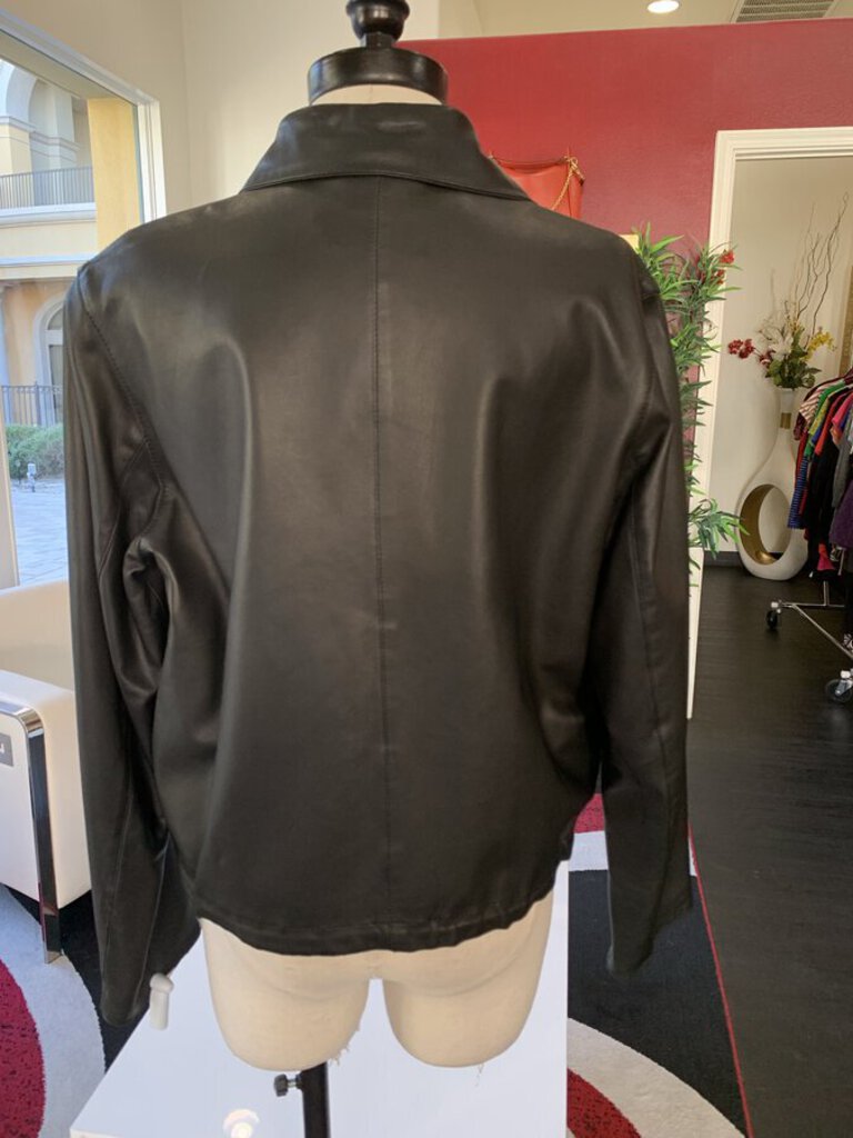Bally Black Leather Jacket *est retail $1800*