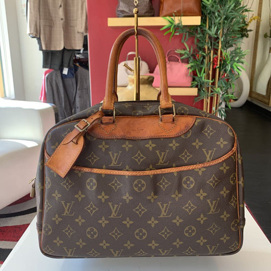Louis Vuitton Deauville Brown Monogram Handbag