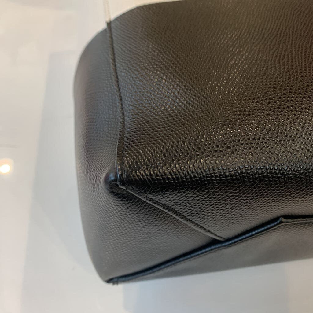 Celine Ivory/Black Grained Calfskin Vertical Handbag