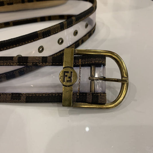 Vintage Fendi Clear *RARE* Monogram Belt