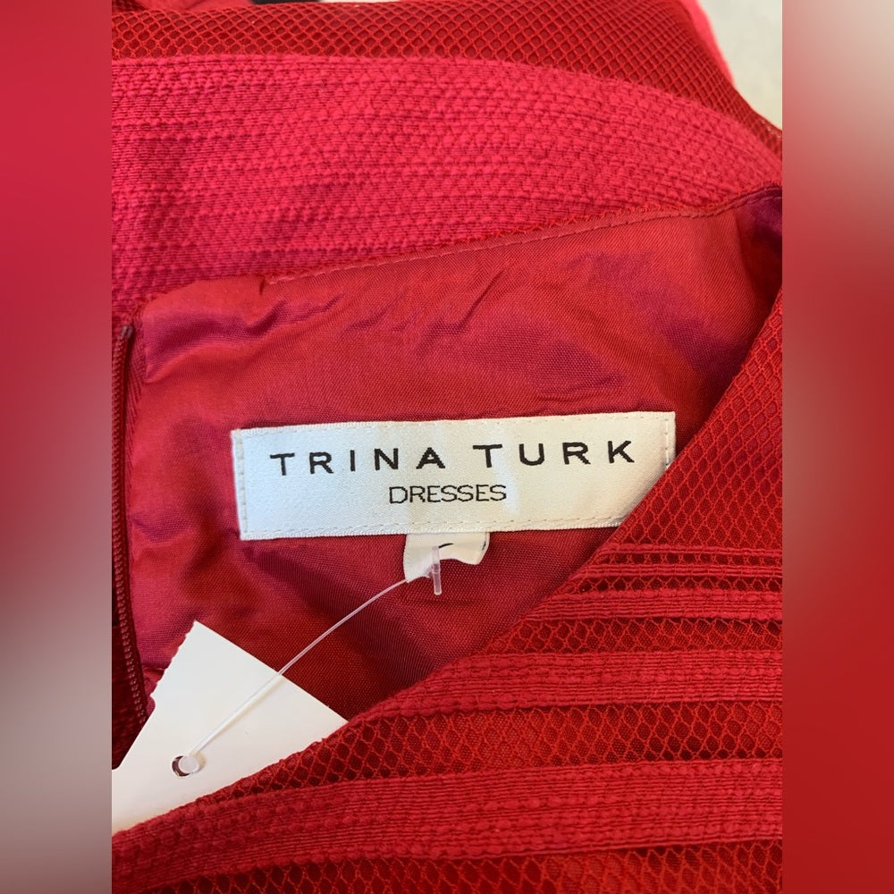 Trina Turk Red S/L Drezs