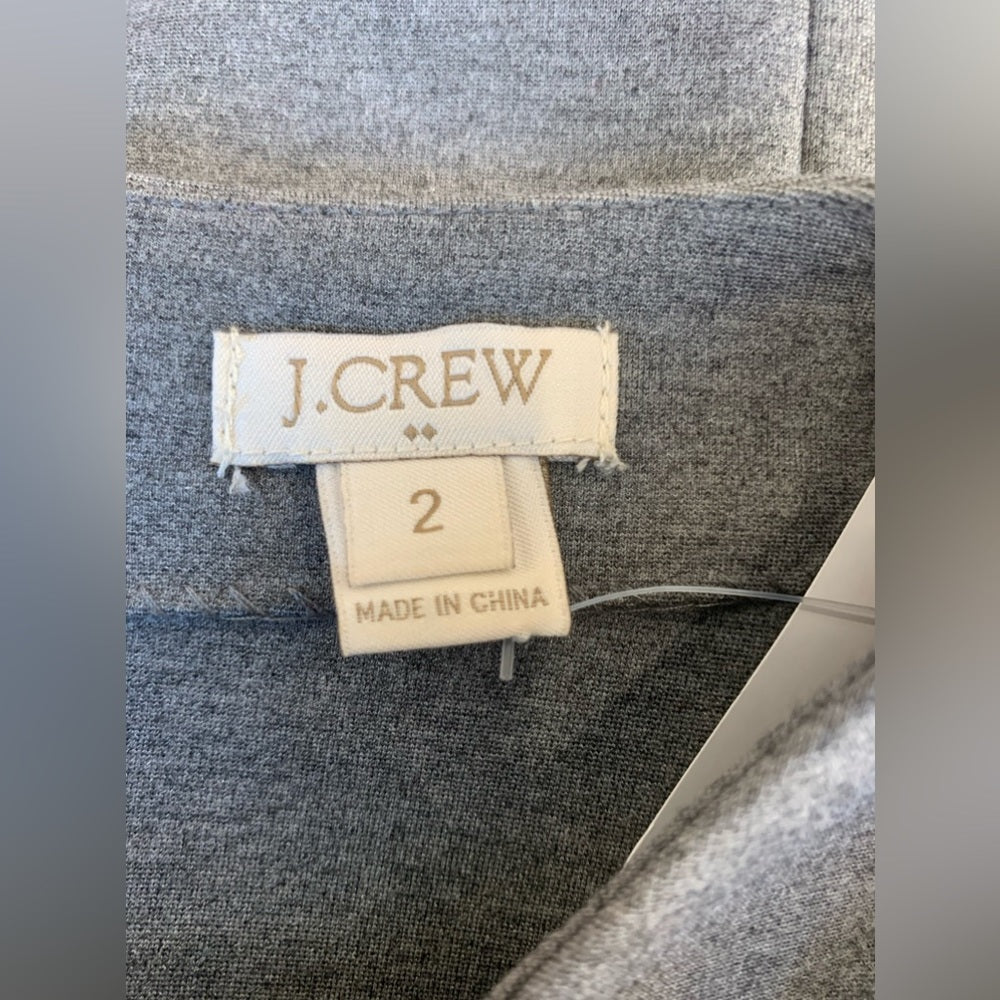 J.Crew Grey Black Print Dress